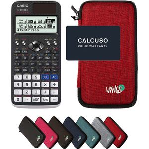 CALCUSO Basispakket rood met Rekenmachine Casio FX-991DE X ClassWiz
