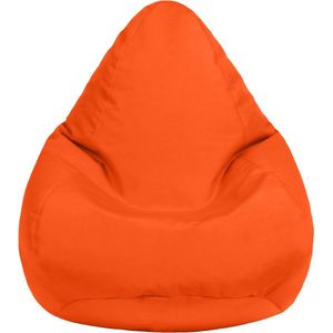 Zitzak voor kinderen, gamerstoel, waterbestendige meubels, voor binnen en buiten, woonkamer, Bean Bag zitting, ergonomisch design voor lichaamsondersteuning (oranje, zitzak)