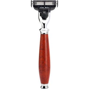 MÜHLE -Scheermes Mach3 -Purist -Bruyère hout