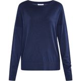 Usha - Fijngebreide Trui - Horizontaal Gestreept - Ronde Hals - Lange Mouwen