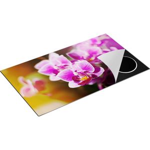 Chefcare Inductie Beschermer Paarse Orchidee Bloemen - 90x55 cm - Afdekplaat Inductie - Kookplaat Beschermer - Inductie Mat
