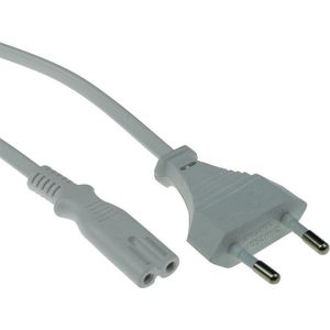 ACT Netsnoer Euro male - C7 female wit 1,5 m AK5240
