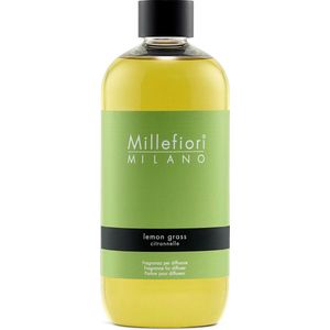 Millefiori Milano Navulling Voor Geurstokjes 500 ml - Lemon Grass