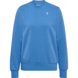 Hummel - hmlPULSE W SWEAT CREWNECK - Dames Sweatshirt - Fleece - Geborduurd Chevron-logo