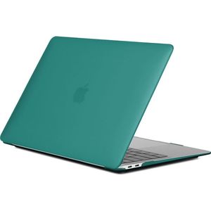 Mobigear Laptophoes geschikt voor Apple MacBook Air 13 Inch (2010-2019) Hoes Hardshell Laptopcover MacBook Case | Mobigear Matte - Donkergroen - Model A1369 / A1466