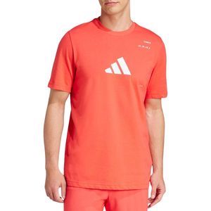 Adidas - Category Graphic - T-shirt - Katoenmix - Met Korte Mouwen