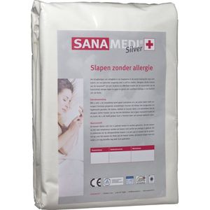 Sanamedi Silver dekbedhoes anti allergie 240x220 cm huisstofmijt- en allergeen stof dicht.