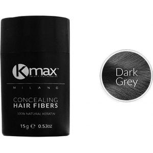 Kmax keratine haarvezels - Donkergrijs (15 gr)