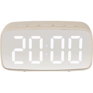 Alarm Clock Mirror LED Oval