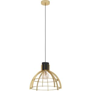 EGLO Stillington Hanglamp - E27 - Ø 41,5 cm - Zwart/Goud - Staal