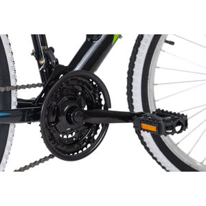 Ks Cycling Fiets 26 inch fully-mountainbike Zodiac met 21 versnellingen zwart-groen - 48 cm