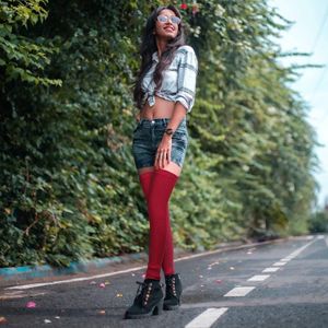 Allecto plus - Winter Beenwarmers Dames Geribbeld Gebreid Overknee Sokken - Warme Extra Lange Beenwarmers voor Dames en Meisjes