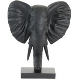 Light & Living Ornament Elephant - Zwart - 30x15x35.5cm - Modern