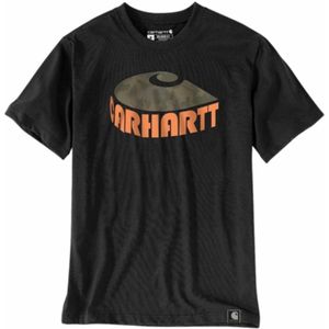 T-Shirt Carhartt Men Heavyweight Camo C Graphic Black-S