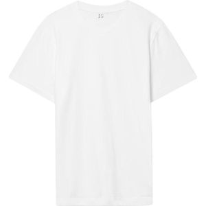 T-shirt - Merk: June Spring - Maat: S / Small - Print: Blanco - Wit Shirt voor Dames - T-shirt zonder Print - Vrouwen Shirt - Hoge Kwaliteit - Luxe T-Shirt zonder print - White Tee