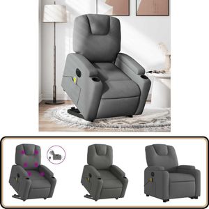 vidaXL Sta-op-massagestoel elektrisch verstelbaar Sta-op Massagestoel - Massagerstoel - Elektrische Stoel - Ergonomische Stoel - Relaxfauteuil