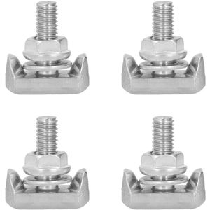 JGS Premium - 4 stuks auto T-schroef voor accu reparatie - Vervangende batterij-bouten met accessoires