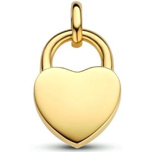 Hanger Hart Slot Zilver Verguld (Geel)