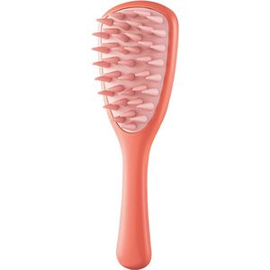 Gloovon® - Scalp Massager - Siliconen haarborstel - Scalp brush - Anti roos - Shampoo Brush - Shampoo borstel - Haargroei Versneller - Tomaatrood