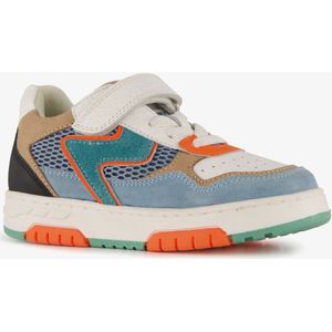 Braqeez leren jongens sneakers blauw beige - Maat 24