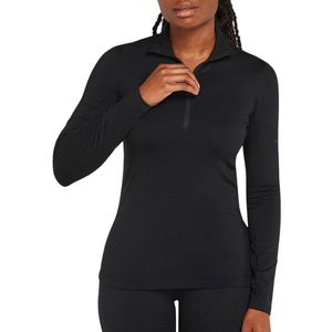Icebreaker - Core Heavyweight Half Zip LS - Thermoshirt - Zwart