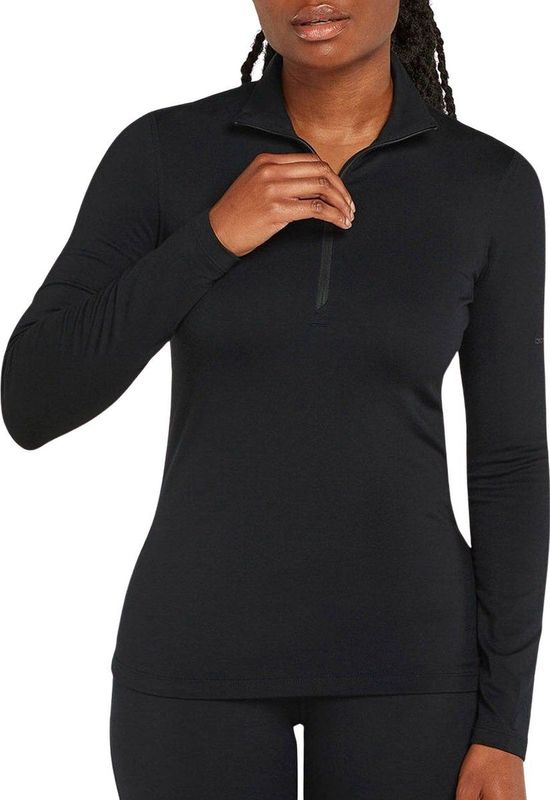 Icebreaker - Core Heavyweight Half Zip LS - Thermoshirt - Zwart