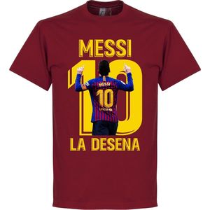 Messi La Desena T-Shirt - Chilli Rood - XL