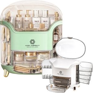 High Aspect® Trendy Make-Up Organizer XXL Mint Groen - 34x30cm - make up organizer - Make up koffer - make-up organizers - kaptafel - makeup - make-up koffer - opbergdoos - beautycase