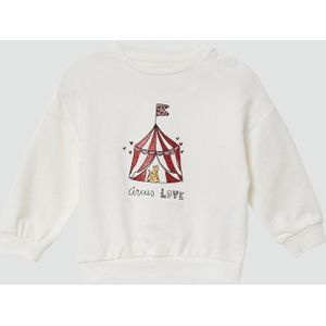 Sweatshirt - Zacht en Knus - Glitterprint - Losse Pasvorm - Katoenmix