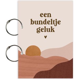 Volpracht Bewaarbundel - Bewaarbundel geboortekaartjes - Landschap - Roze - Kraamcadeau