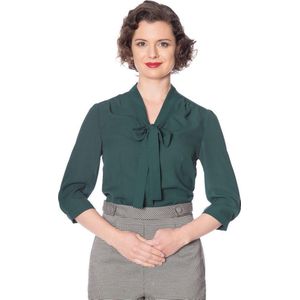 Dancing Days - PERFECT PUSSYBOW Blouse - XS - Groen