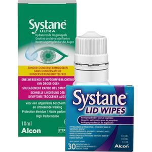 Oogzorgset 8: Systane Ultra + Systane lid wipes