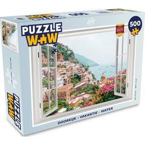 Puzzel Doorkijk - Vakantie - Water - Legpuzzel - Puzzel 500 stukjes