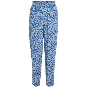 Vila Celina Ankle Hoge Taille Broek Blauw 38 Vrouw