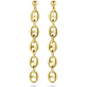 Schitterende 14 Karaat Gold Plated Zilveren Oorhangers MODEL 19 E | Oorbellen | Oorstekers |