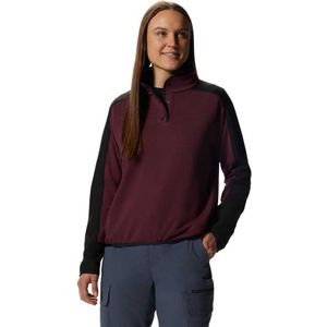 Mountain Hardwear Camplife Halve Rits Sweatshirt Rood L Vrouw