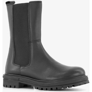 Groot leren meisjes Chelsea boots zwart - Maat 28 - Uitneembare zool