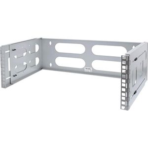 19 inch wandmontage rek - 4U - 24-40cm diepte grijs