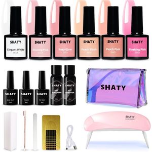SHATY - BIAB Starterspakket - Nagellak - Transparant - Flexibel