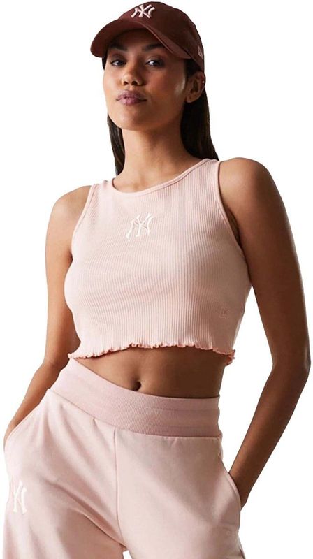 New Era - Wmns Mlb Rib Tank Top - Pastelroze - Damestop