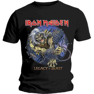 Iron Maiden - Eddie Chained Legacy Heren T-shirt - L - Zwart