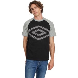 Umbro Equuleus T-shirt Met Korte Mouwen Zwart,Grijs S Man