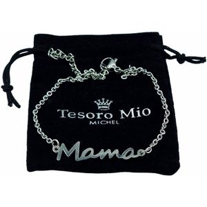 Armband met tekst mama – Cadeau voor moeder / moederdag -Zilverkleurig edelstaal