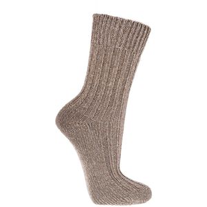 Dames sokken | Heren Sokken | 100% katoen! | kleur bruin | voor de gevoelige huid | maat 39-42