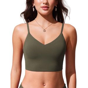 Allecto plus - Vrouwen bikini tops met verstelbare spaghetti riemen en gewatteerde cups - Atletisch badpak voor zwemmen - Zwart/Wit - Maat M-L