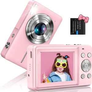 VELTRR® Vlog Camera voor Beginners - Videocamera voor Kinderen en Volwassenen - Handycam - 4K Kwaliteit