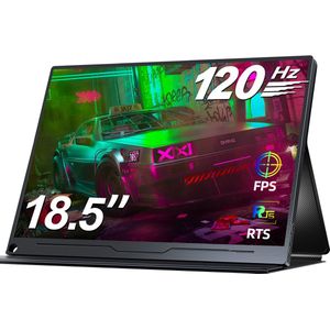 UPERFECT Portable Monitor E03 18.5"" FHD 120Hz draagbaar monitor IPS 100% sRGB with Dual USB-C/VESA Mount,for Laptop/Switch/MacBook (VESA Mount )