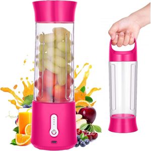 Draagbare Blender voor Verse Smoothies en Shakes - Krachtige Personal Smoothie Maker - Compact en Draagbaar Design - Makkelijk te Reinigen - Veilig in Gebruik - Ideaal voor Thuis en Onderweg