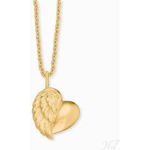Engelsrufer - Kinderketting - 925 Zilver - Vleugels - Goud