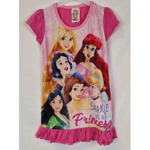 Disney - Princess - Nachtjapon - Roze - Prinsessen - Pyjama - Nachthemd - Maat 92/98